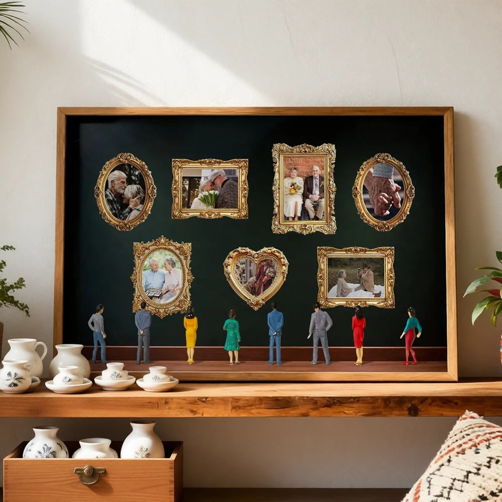 Custom Family Photo Frame Collage for Home Decor - Sentimental Gift Poster or Canvas MagicInPrints