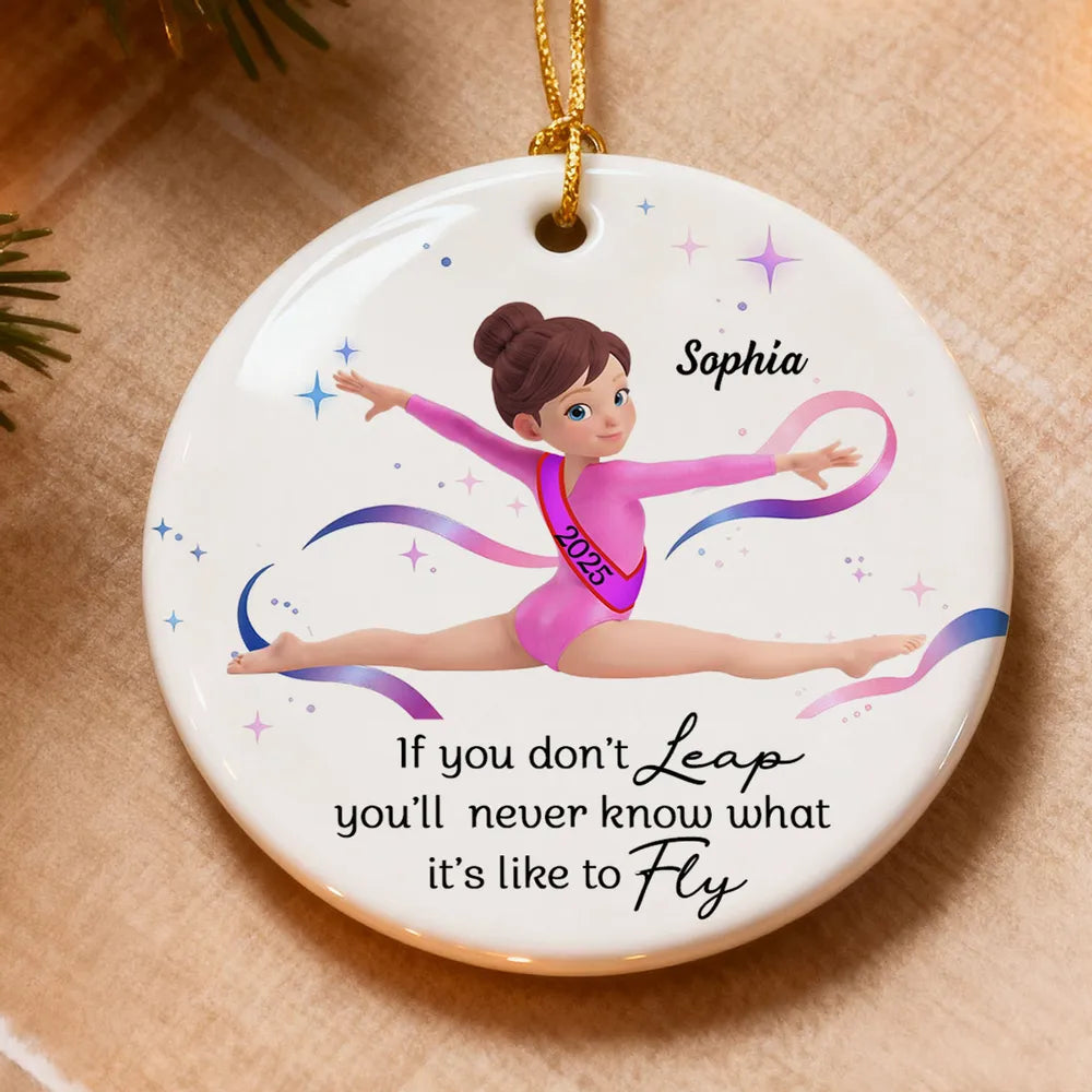 Personalized Gymnastics Christmas Ornament for Kids - Inspirational Gift Ornament MagicInPrints