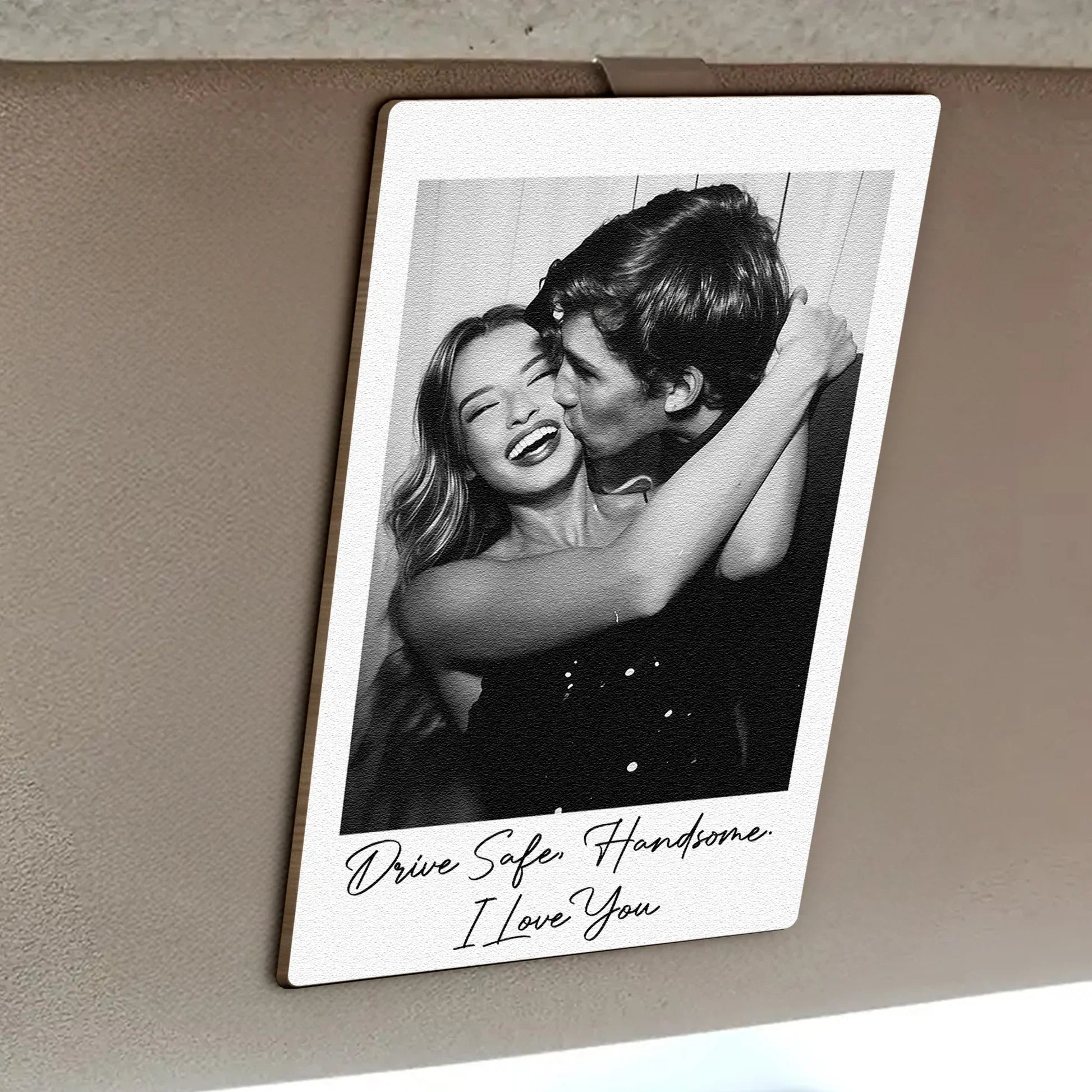 Custom Photo Car Hanging Ornament for Couples - Sentimental Gift for Safe Driving Car Hanger MagicInPrints