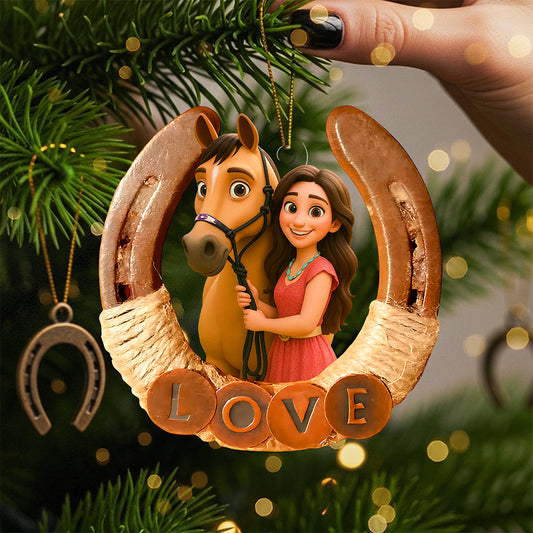 Horse Lover Ornament - Custom Photo Gifts For Horse Lovers Ornament MagicInPrints