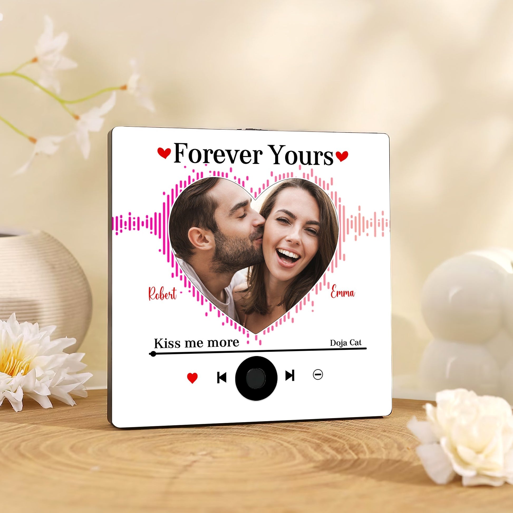 Custom Music & Photo Fridge Magnet Gift for Couples - Unique Valentine's Day Gifts for Every Occasion Fridge Magnet PopCulturePrints
