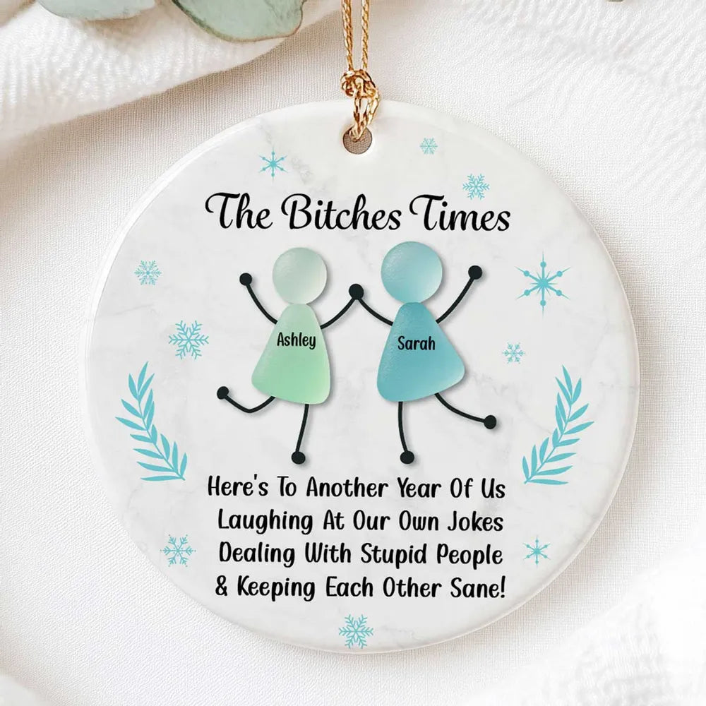 Personalized Funny Ornament for Friends - Holiday Gift Keepsake Ornament MagicInPrints