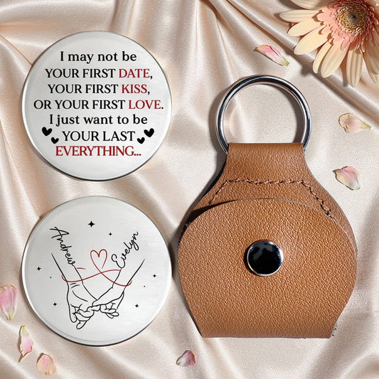 Personalized Keychain for Couples with Engraved Message - Romantic Gift Keychain MagicInPrints