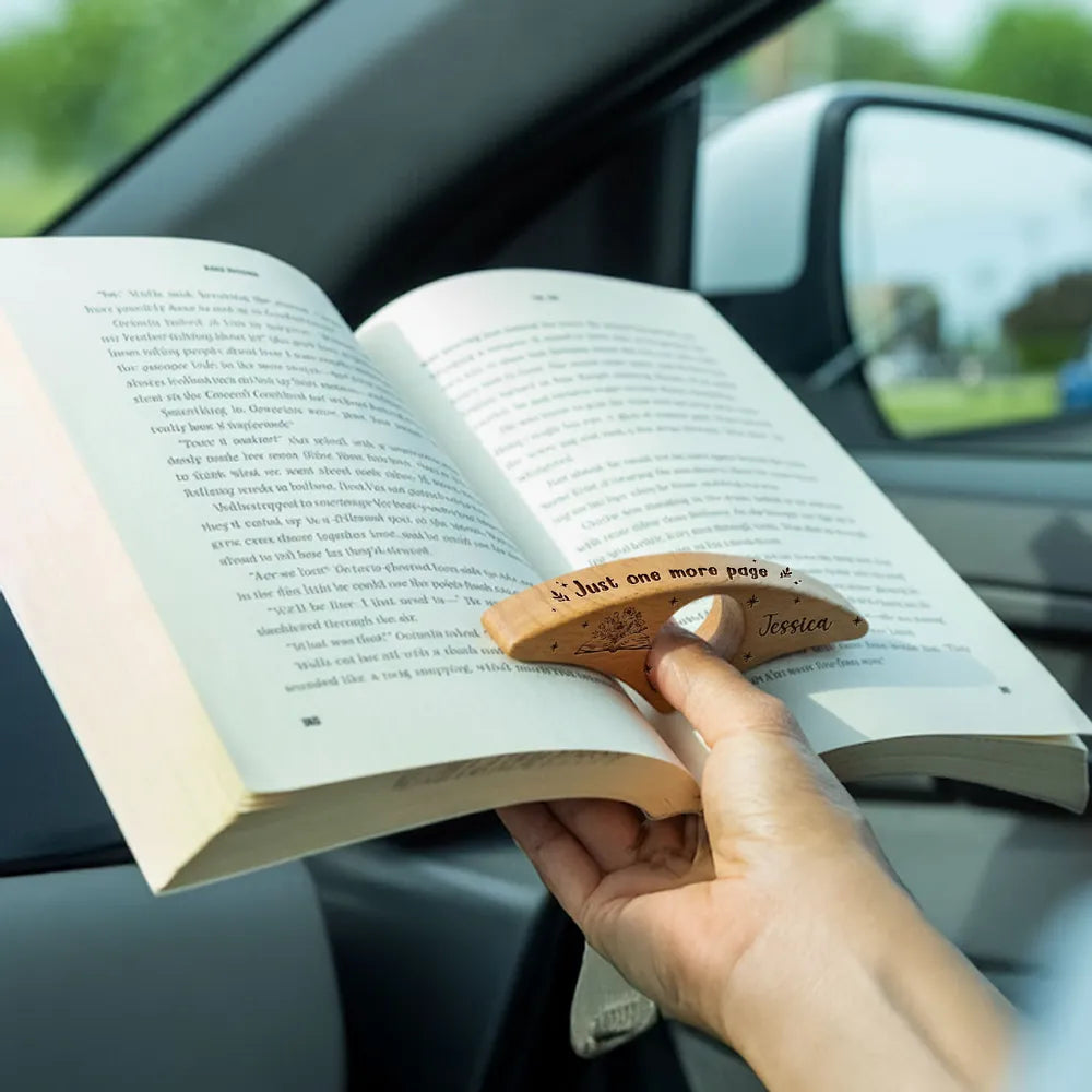 Personalized Wooden Book Page Holder for Book Lovers - Gift for Readers Stationery MagicInPrints