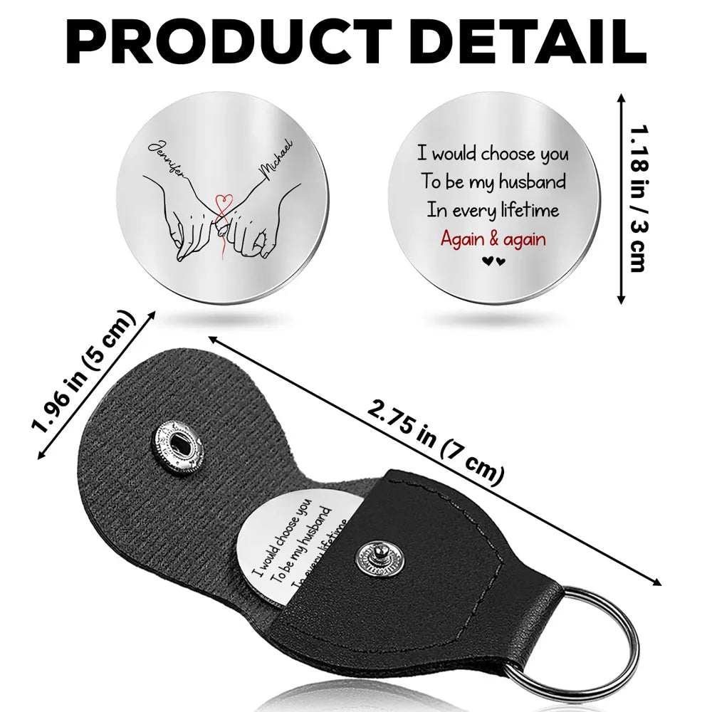 Personalized Engraved Keychain for Couples - Romantic Anniversary Gift Keychain MagicInPrints