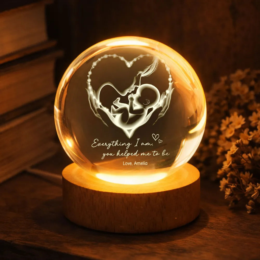 Personalized LED Night Light for Mothers - Heartwarming Gift for New Moms Lamp MagicInPrints