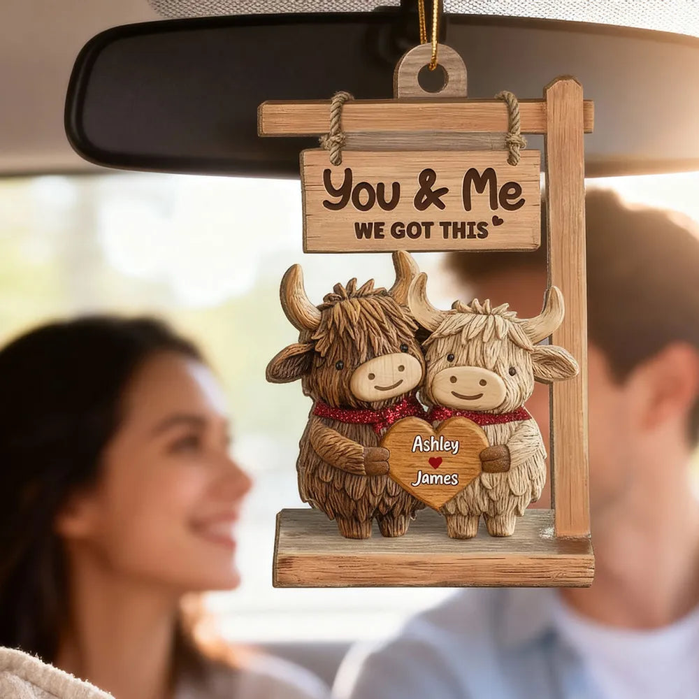 Personalized Couple Ornament for Christmas - Romantic Gift Ornament MagicInPrints