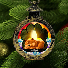 Load image into Gallery viewer, Illuminate Your Memories – Personalized Candlelight Lantern Ornament – Gift for Dog Lovers Lantern Ornament MagicInPrints
