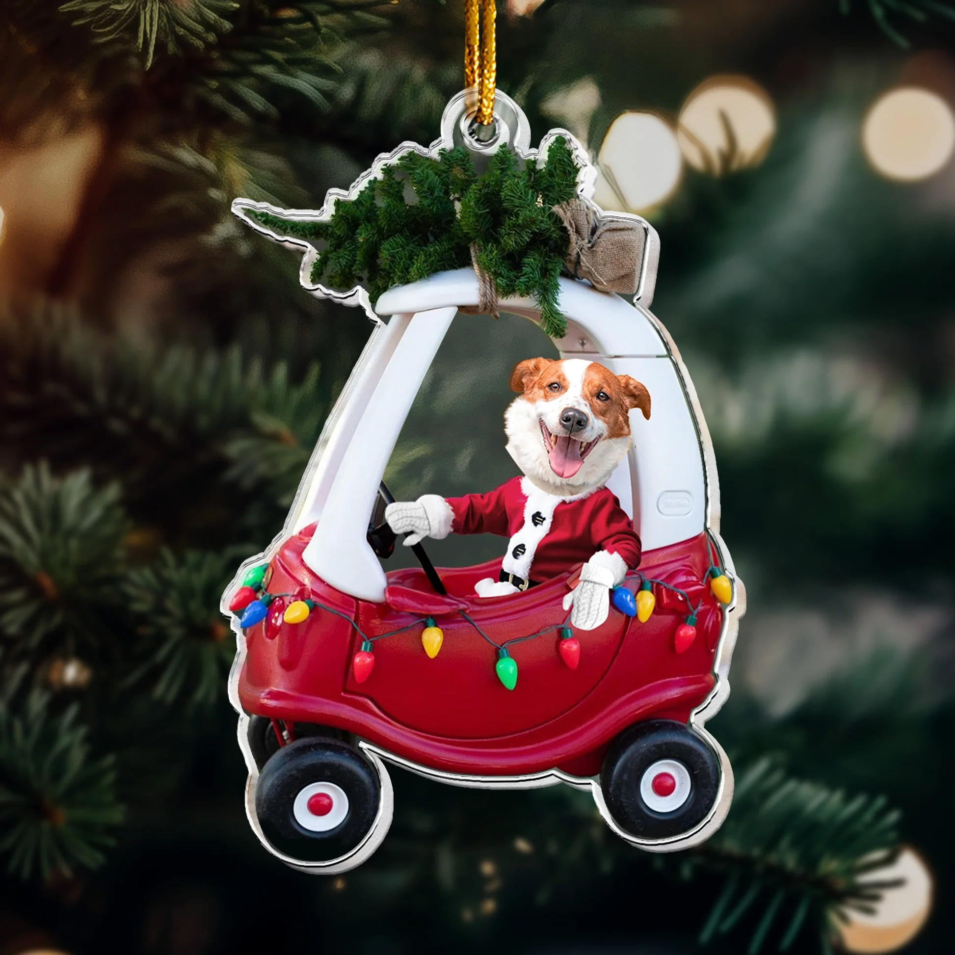 Custom Baby Photo Christmas Ornament - Personalized Holiday Keepsake Ornament MagicInPrints