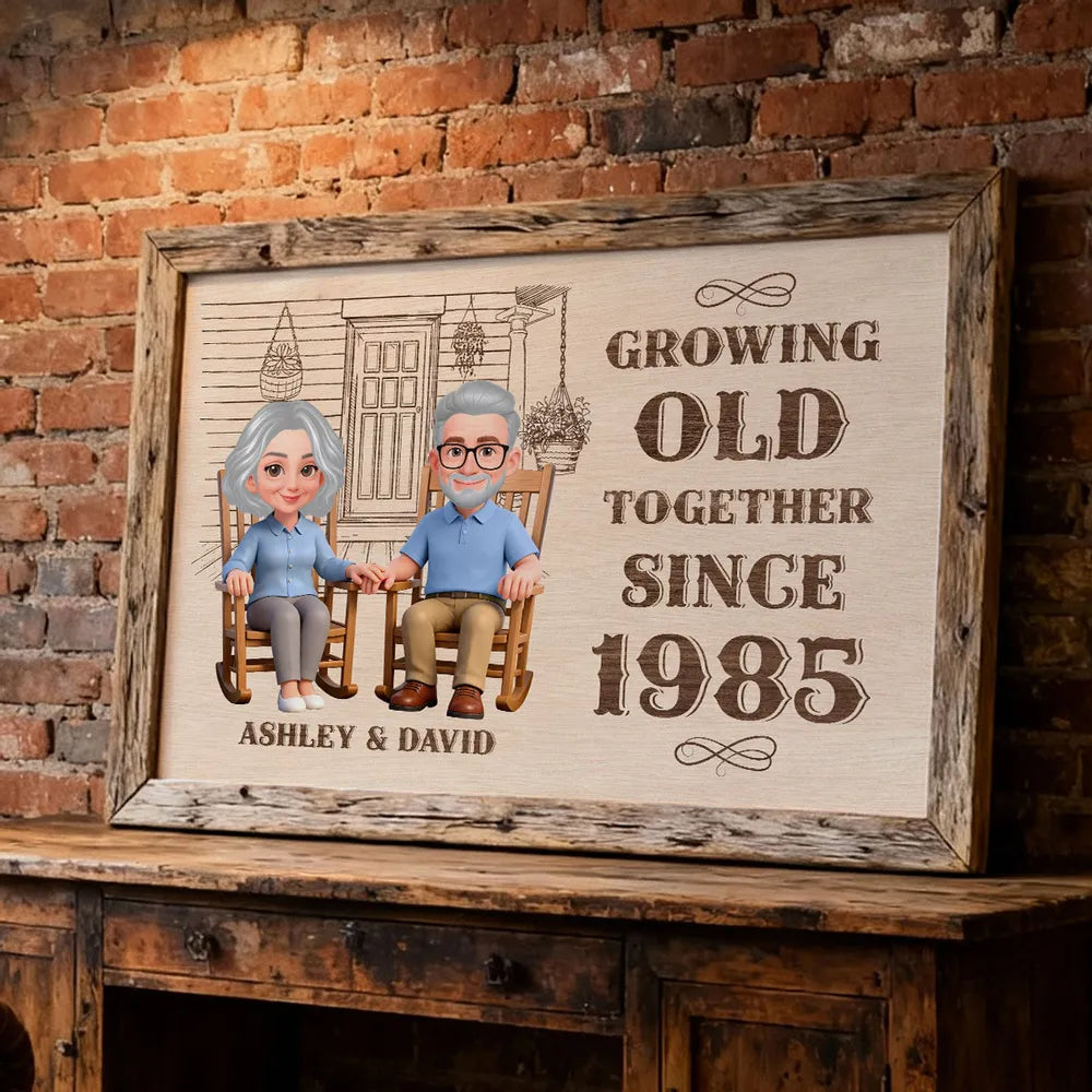 Personalized Anniversary Wooden Sign for Couples - Sentimental Home Decor Poster or Canvas MagicInPrints