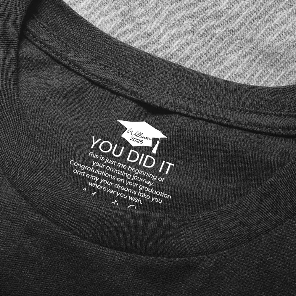 Personalized Graduation T-Shirt for Daughter - Sentimental Gift from Mom Cloth MagicInPrints