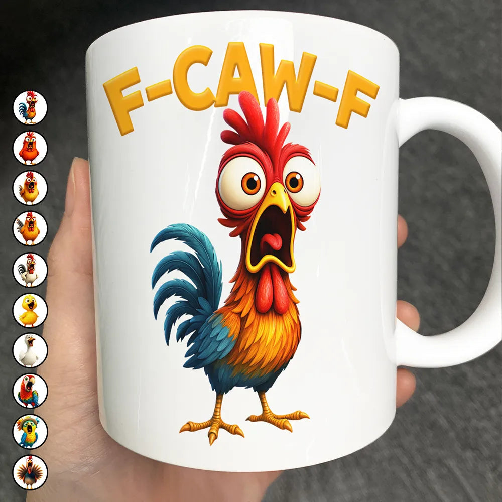 Funny Chicken Mug for Adults - Colorful Rooster Cartoon Design - Perfect for Gifting Cup MagicInPrints