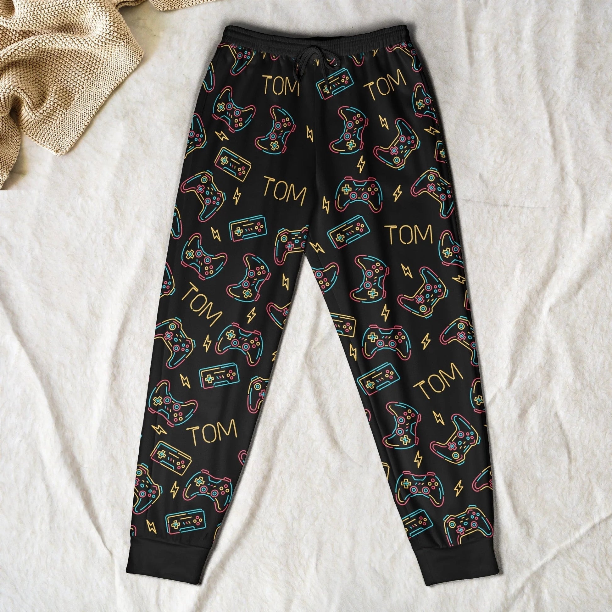 Custom Gamer Jogger Pants for Teens with Joyful Controller Design - Casual Wear Pants MagicInPrints