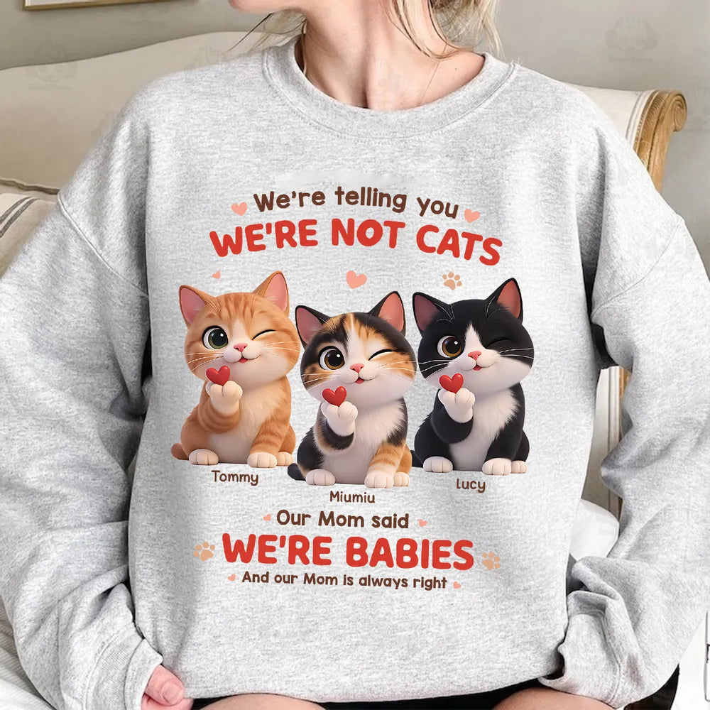 Cute Cat-Themed Sweatshirt for Pet Lovers - Funny Gift Cloth MagicInPrints