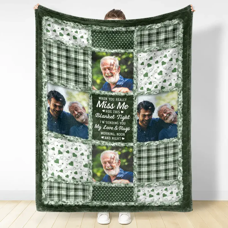 Personalized Photo Blanket for Grandparents - Heartfelt Gift for Family Love Blanket MagicInPrints