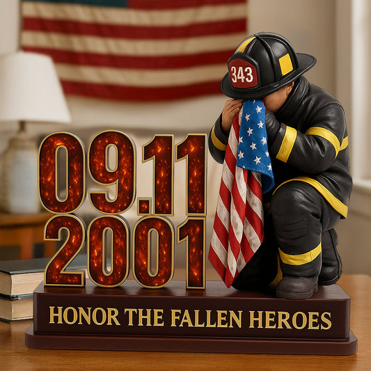 Fallen Firefighter Plaque - Personalized Gifts For Firefighter Shaped Plaques MagicInPrints