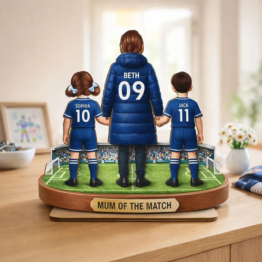 Personalized Soccer Family Figurine for Mom - Mother's Day Gift Plaque MagicInPrints