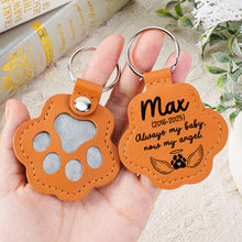 Load image into Gallery viewer, Forever Loved - A Personalized Memorial Keychain for Pet Lovers Keychains MagicInPrints
