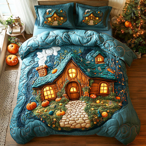 Create Cozy Memories – Personalized 3-Piece Quilted Bedding Set – Gift for Home Lovers Quilted Bedding Set V2 MagicInPrints