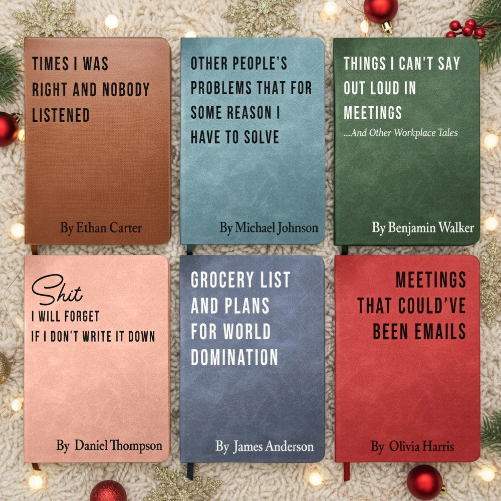 Humorous Notebook Set for Adults - Funny Quotes and Office Humor Stationery MagicInPrints