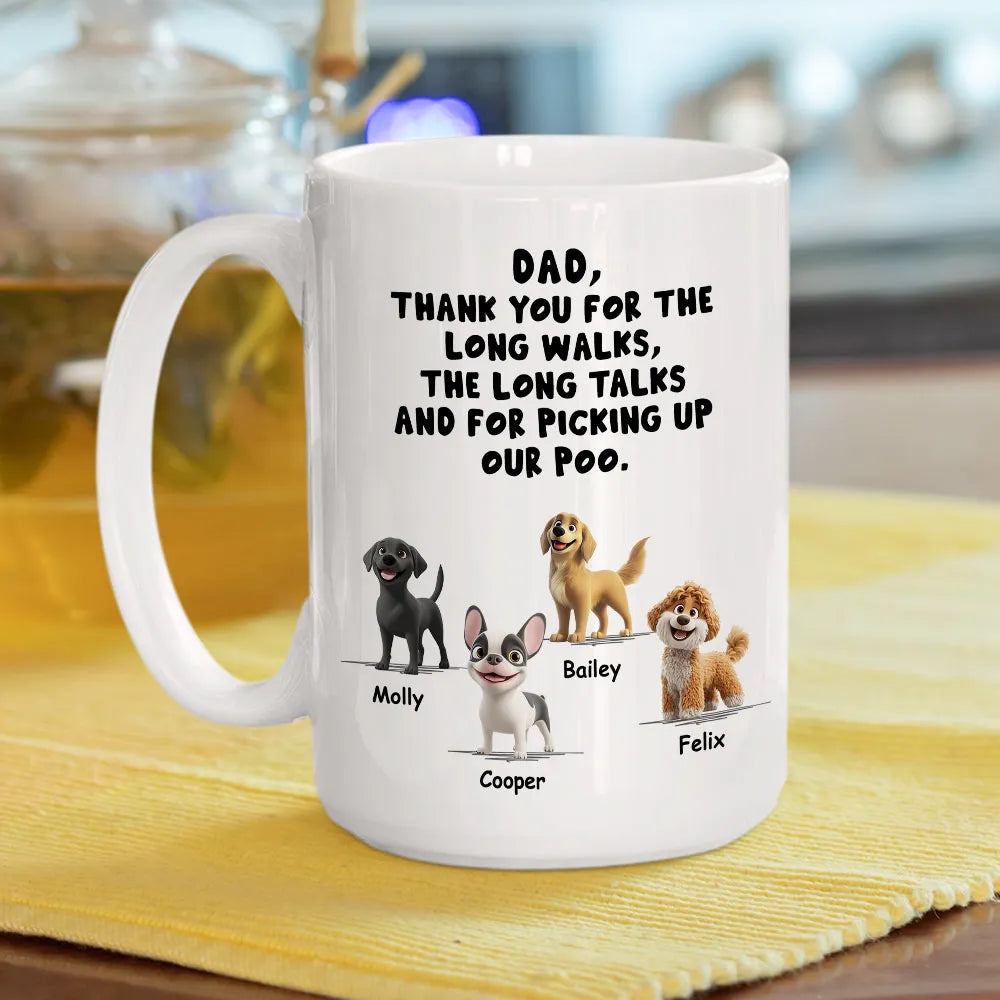 Personalized Dog Dad Mug for Father's Day - Funny Pet Lover Gift Cup MagicInPrints