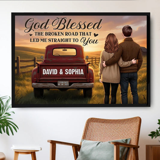 Personalized Couple Wall Art for Home Decor - Sentimental Gift for Anniversary Poster or Canvas MagicInPrints
