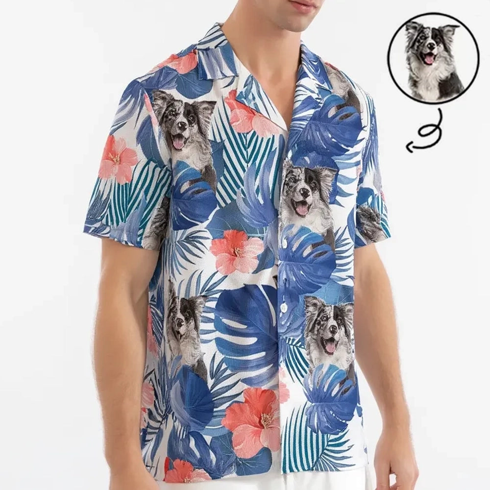 Custom Dog Hawaiian Shirt for Men - Tropical Pet Lover Gift Cloth MagicInPrints