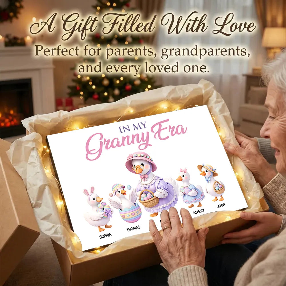 Custom Granny Duck Family Canvas for Grandparents - Sentimental Home Decor Poster or Canvas MagicInPrints