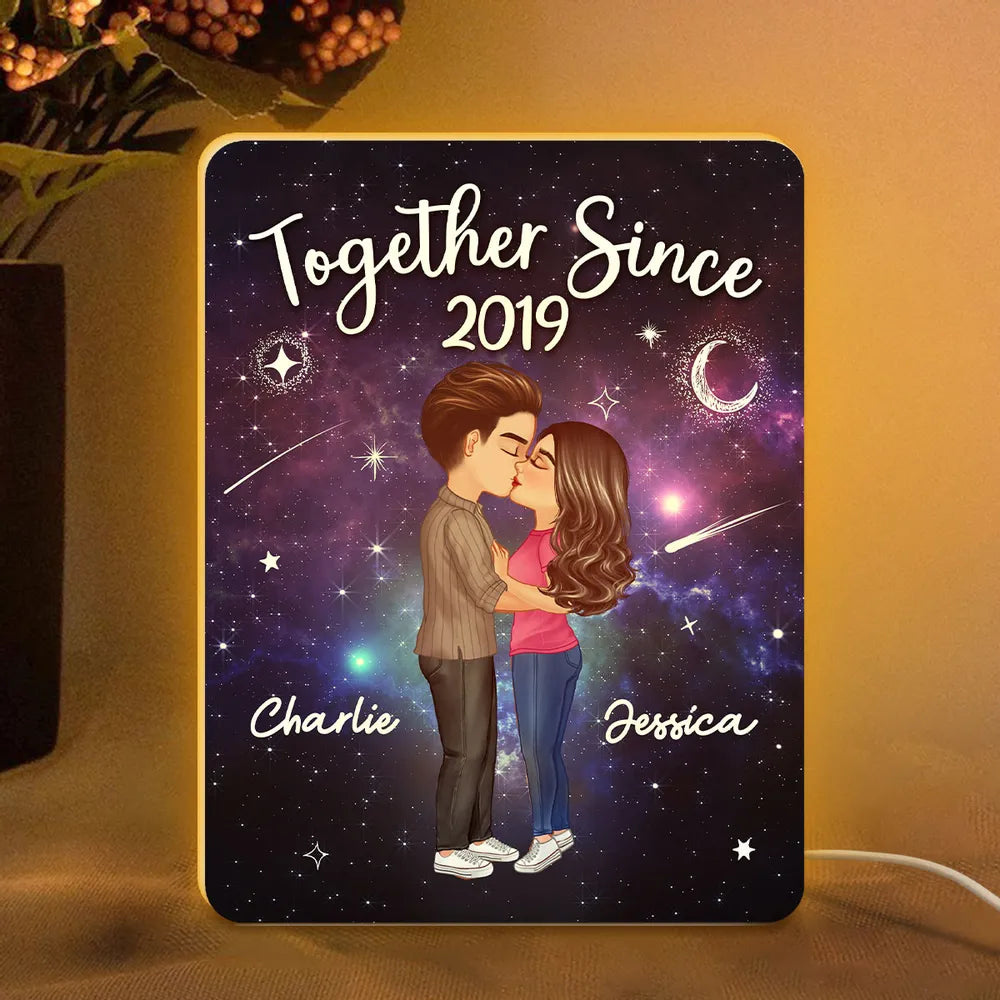 Personalized Couples Night Light Romantic Gift - Anniversary Keepsake Plaque MagicInPrints