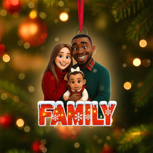 Load image into Gallery viewer, Capture Your Family&#39;s Joy: Family Cartoon Art Ornament - Personalized Photo Gift for Loved Ones Ornament PopCulturePrints
