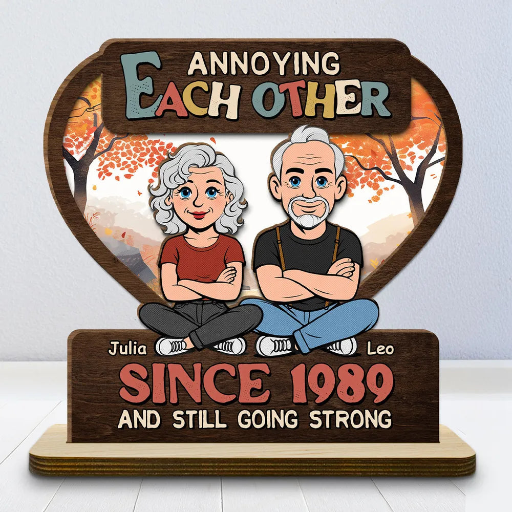 Personalized Anniversary Wooden Plaque for Couples - Fun Gift for Long-Lasting Love Plaque MagicInPrints