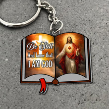 Load image into Gallery viewer, Personalized Jesus Keychain - I Trust In You Keychains PopCulturePrints
