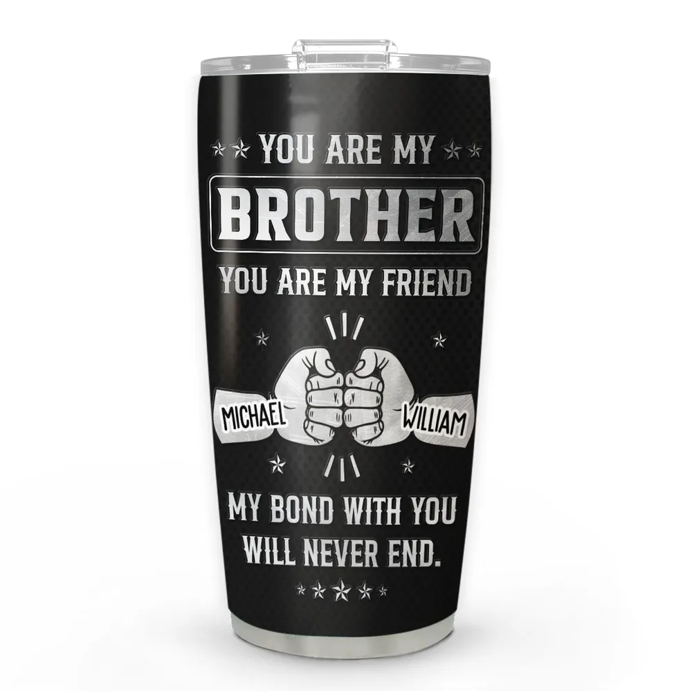 Personalized Brother Tumbler for Men - Sentimental Gift for Sibling Bond Cup MagicInPrints