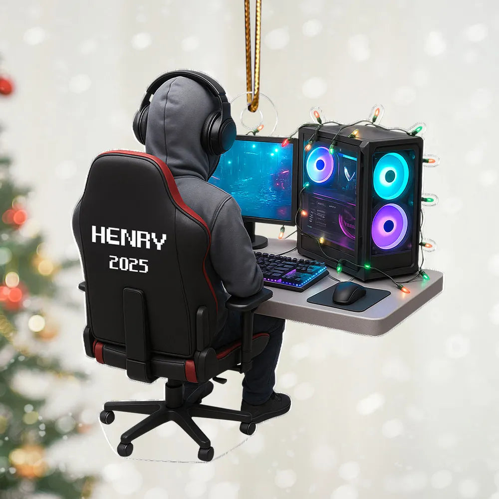 Personalized Gamer Christmas Ornament for Gamers - Holiday Gift Ornament MagicInPrints