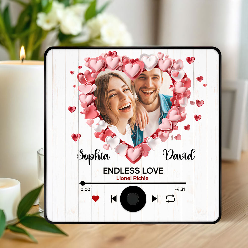 Personalized Couple Fridge Magnet - Endless Love Gift | Valentine's Day Gifts Fridge Magnet PopCulturePrints