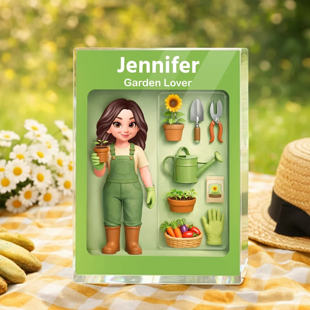 Personalized Garden Lover Acrylic Block for Gardening Enthusiasts - Unique Gift Plaque MagicInPrints