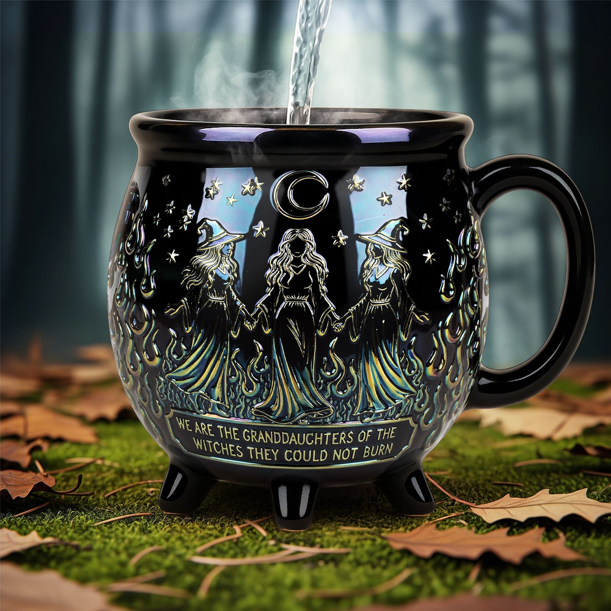 Witch Descendants Cauldron Mug, Personalized For Witch Lovers Cauldron Mug MagicInPrints