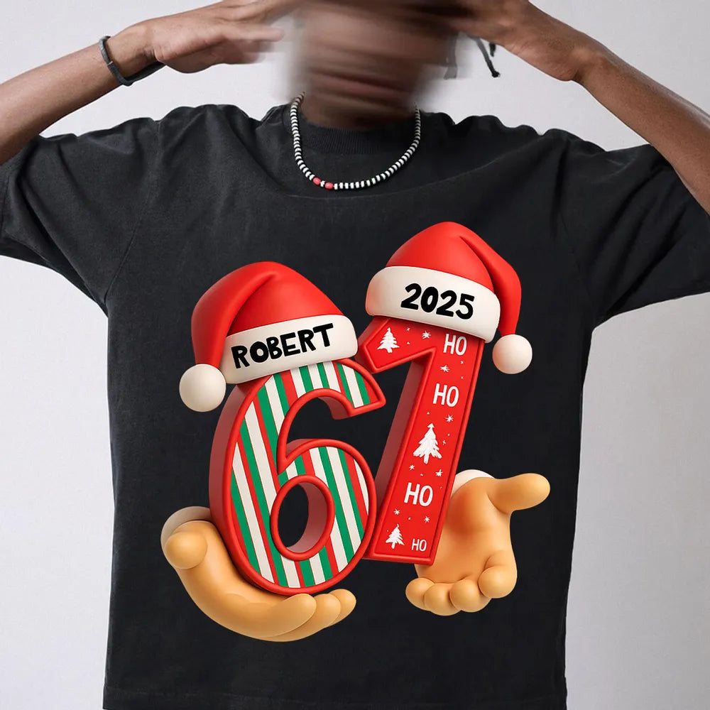Personalized Christmas Sweatshirt for Women - Gingerbread Number Design Cloth MagicInPrints