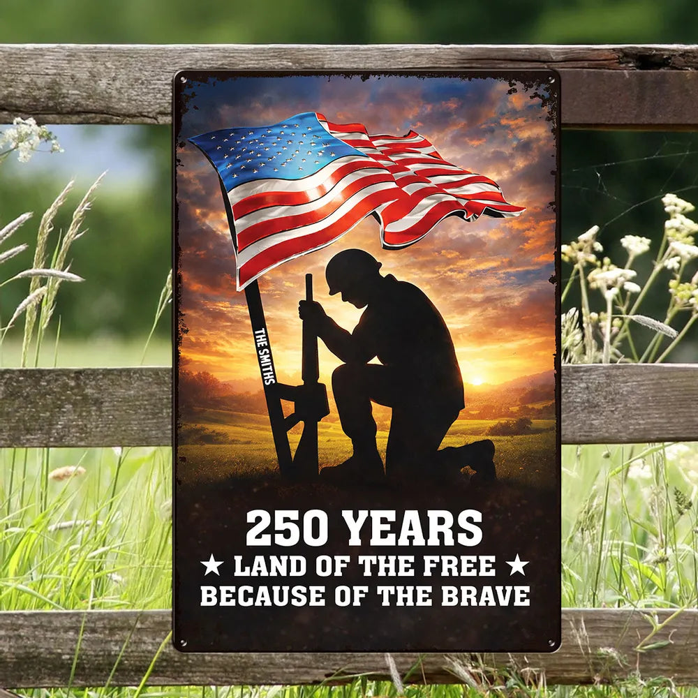 Personalized Patriotic Yard Sign for Veterans - Honor and Remembrance Sign MagicInPrints
