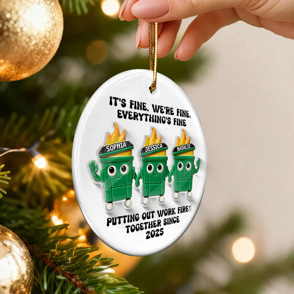 Personalized Funny Work Team Ornament - Office Humor Gift Ornament MagicInPrints