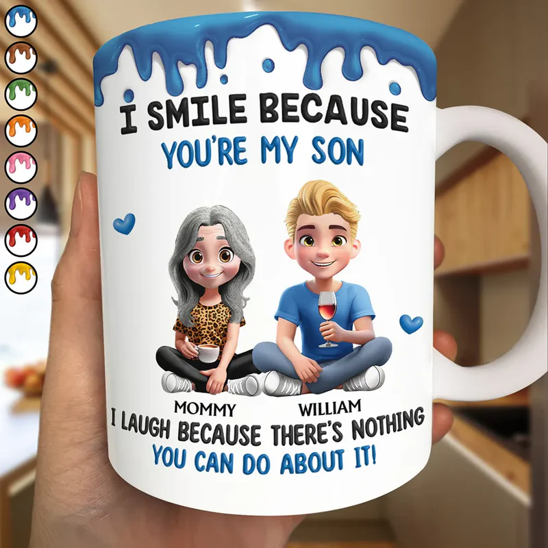 Personalized Mom and Son Mug - Funny Gift for Mother's Day or Birthday Cup MagicInPrints
