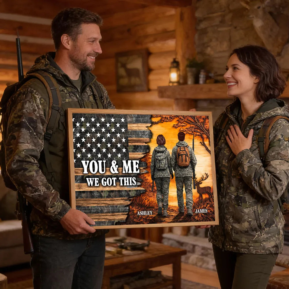 Personalized Military Couple Canvas Art for Veterans - Sentimental Home Decor Poster or Canvas MagicInPrints
