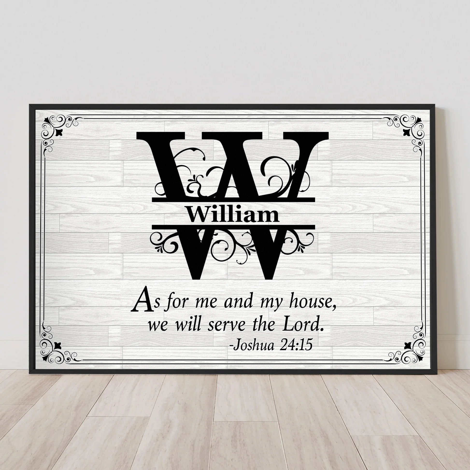 Personalized Family Name Wall Art for Home Decor - Religious Inspirational Quote Poster or Canvas MagicInPrints