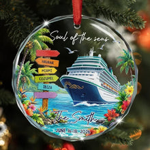 Load image into Gallery viewer, Personalized Cruise Crystal Ornament Custom Family Gift
