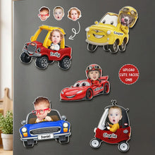 Load image into Gallery viewer, Personalized Cartoon Car Acrylic Magnet Gift for Kids
