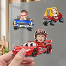 Load image into Gallery viewer, Personalized Acrylic Soccer Player Magnet Custom Face Gift for Kid
