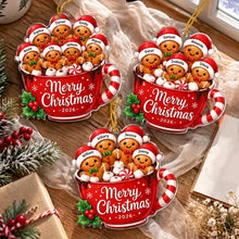 Load image into Gallery viewer, Personalized Gingerbread Family Ornament Custom Name Christmas Gift for Family
