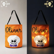 Load image into Gallery viewer, Personalized LED Light Up Basket Cute Halloween Gift for Kids
