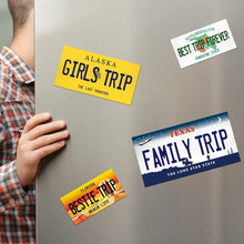 Load image into Gallery viewer, Personalized Acrylic Magnet Custom Family Vacation Sign
