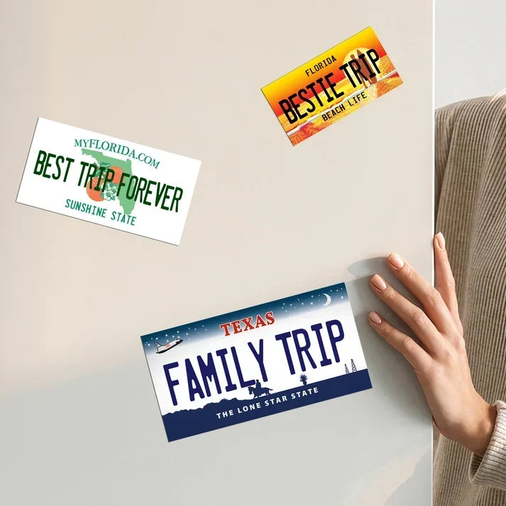 Personalized Acrylic Magnet Custom Family Vacation Sign